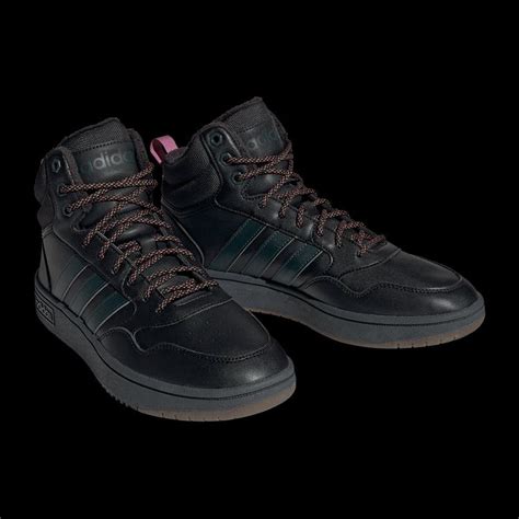 adidas sneaker hoops 3.0 mid wtr schwarz/dunkelgrau|adidas hoops shoes.